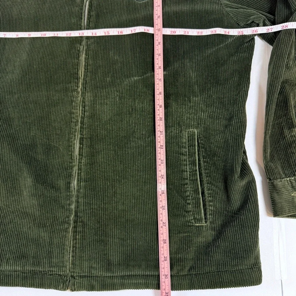 Vintage 90s Blunt Skateboarding Corduroy‎ Jacket Olive Green XL Made in USA